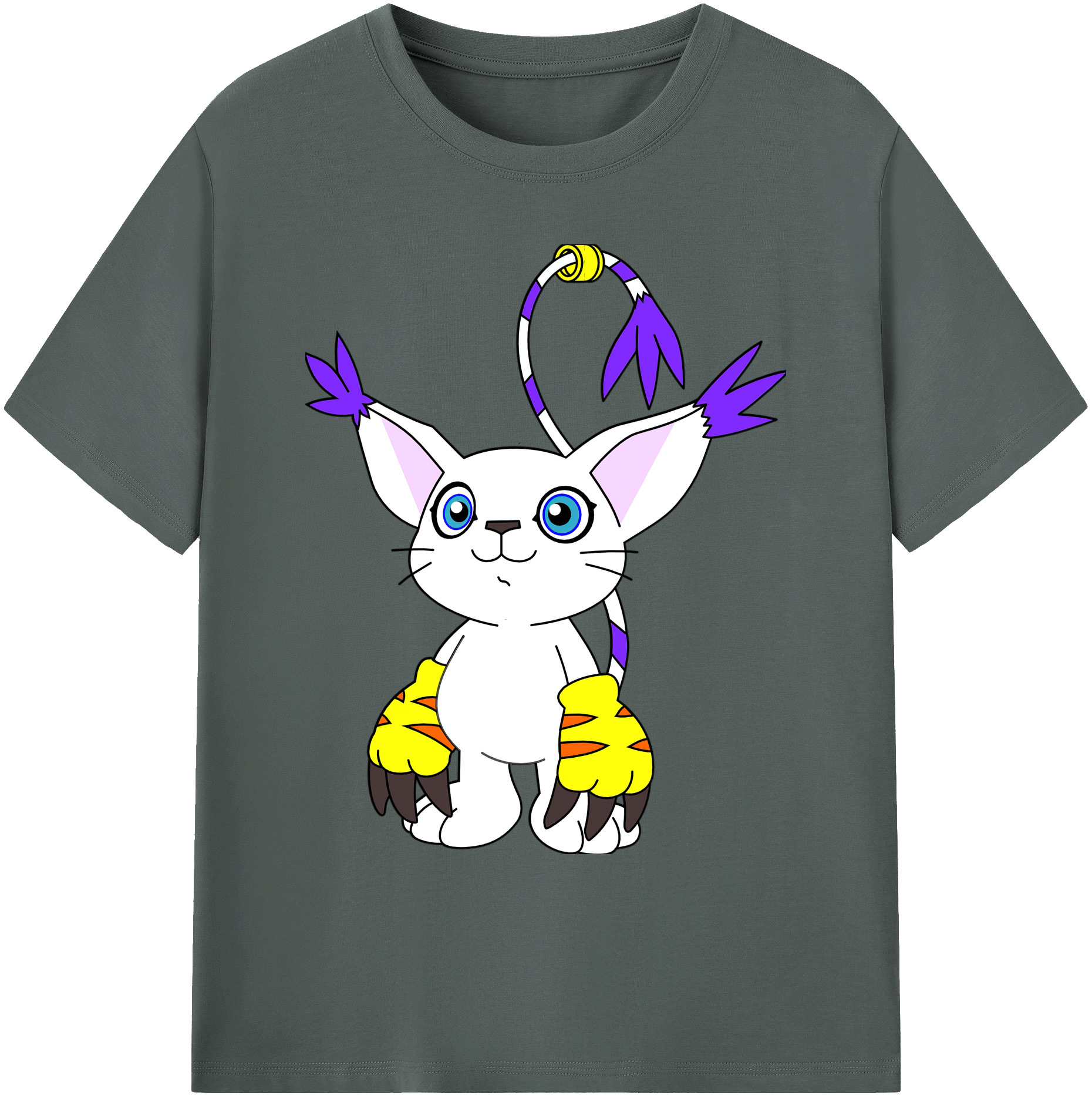 （画像用） Digimon デジタルモンスター/デジモン 綿100％ メンズ半袖Tシャツ｜肌触りやわらか＆通気性